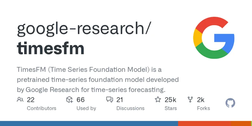 google-research/timesfm GitHub 项目预览